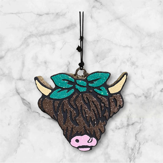 Highland Cow-Sugared Suede